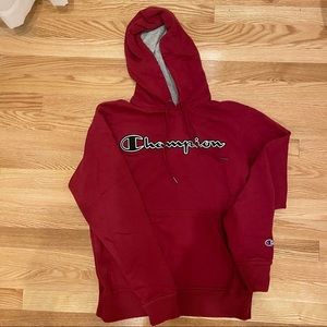 maroon champion hoodie